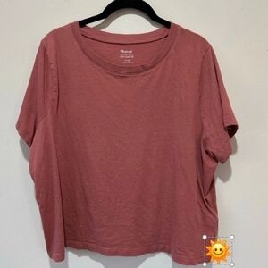 Madewell Dusty Rose Short Sleeve Tee